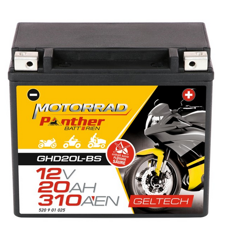 Gelbatterie 520013 Harley Davidson 12V 20AH H 155mm - ESCOOTER-AKKU
